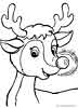 Rudolph the Red nose Reindeer coloring for kids