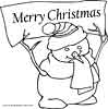 Merry Christmas coloring page