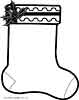 Stocking coloring page