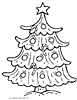 Christmas tree coloring page