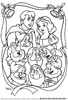 Disney Christmas coloring page for kids