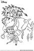 Winnie the Pooh and Piglet Christmas coloring page for kids