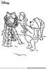 Winnie the Pooh Christmas coloring picture