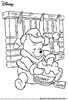 Winnie the Pooh Christmas free printable coloring page