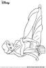 Ariel Disney Christmas coloring page for kids