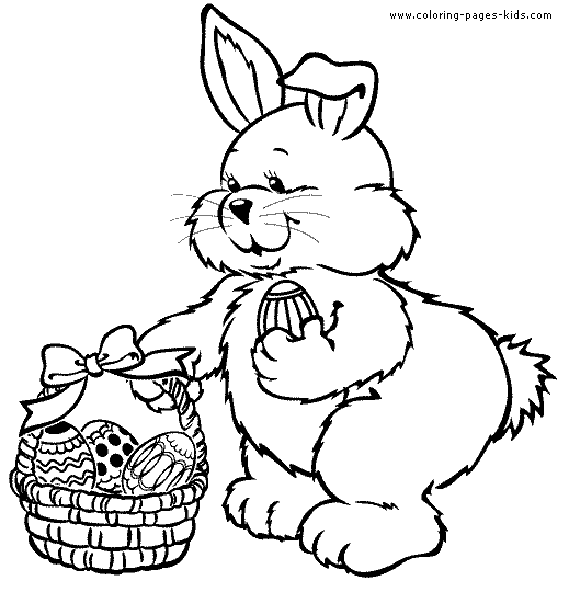 Care Bear Easter Bunny coloring book page