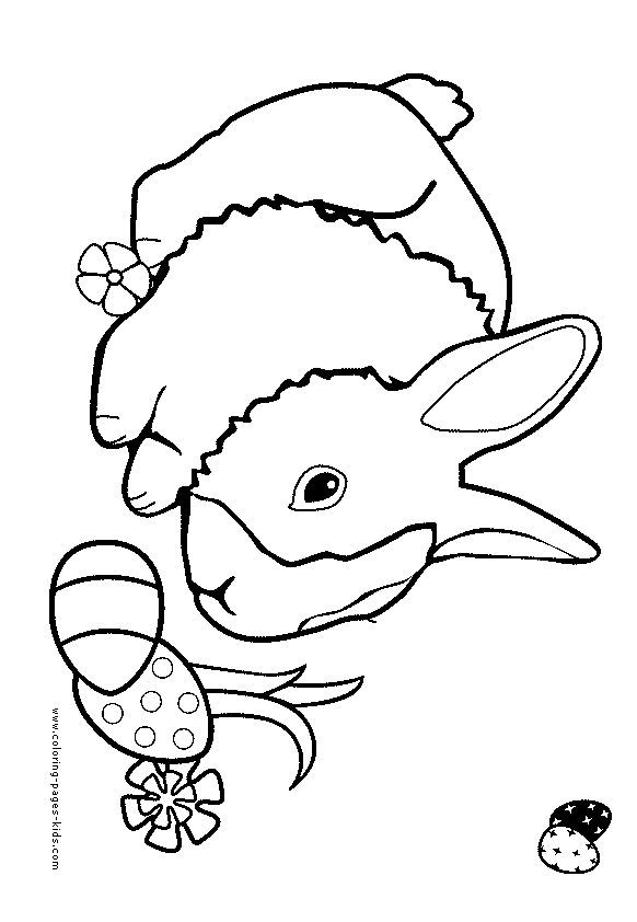 Young Easter Bunny for coloring