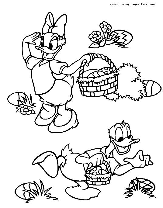 Disney Easter coloring for kids