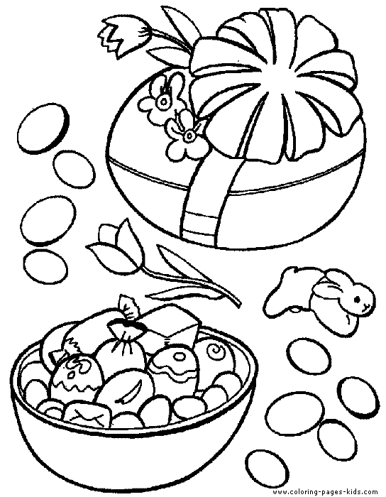 Easter Eggs coloring page for kids