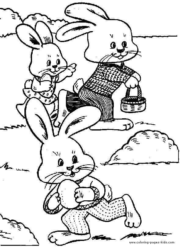 Easter coloring picture