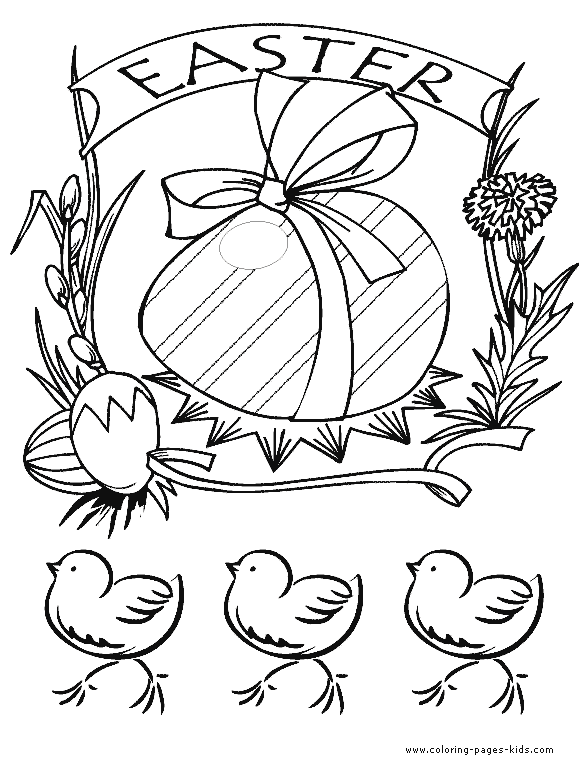 Easter printable coloring page for kids