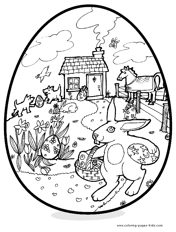 Easter printable coloring page