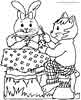 Easter coloring page for kids