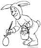 Easter egg coloring colouring page