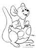 Winnie the Pooh Easter Roo coloring picture