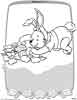 Winnie the Pooh Easter coloring pages for kids