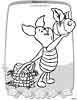 Winnie the Pooh Easter Piglet coloring pages