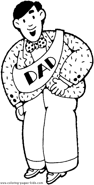 Father's Day color page, holiday coloring pages, color plate, coloring sheet,printable color picture