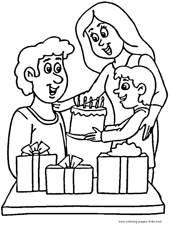 Father's Day color page, holiday coloring pages, color plate, coloring sheet,printable color picture