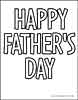 Happy Father's Day coloring sheet