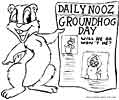 Groundhog news color pages