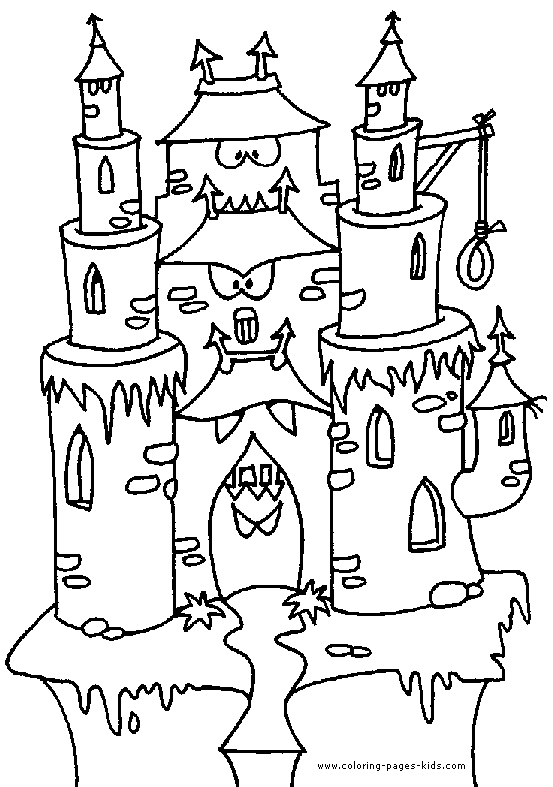Haunted Castle color page