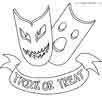 Trick or Treat coloring page