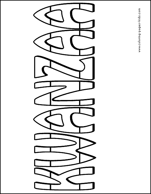 Kwanzaa coloring page for kids