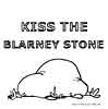 Kiss the Blarney Stone colouring plate