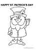 Happy St. Patrick's Day coloring pages for kids
