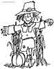Thanksgiving Scarecrow coloring pages