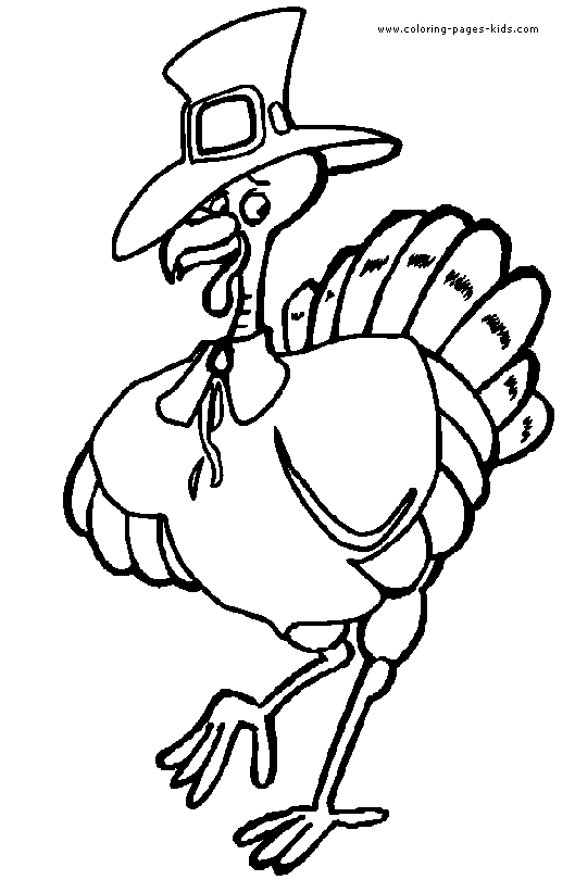 Thanksgiving Turkey color sheet