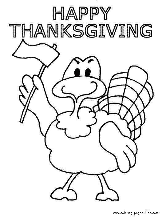 happy Thanksgiving color page, holiday coloring pages, color plate, coloring sheet,printable color picture