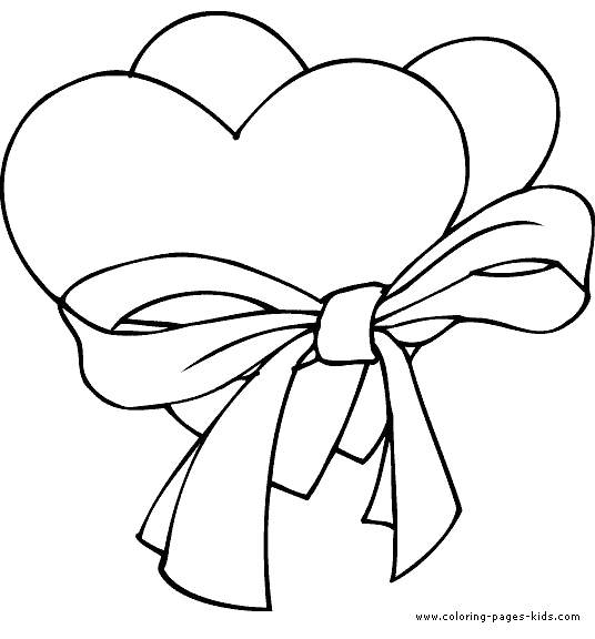 Valentine's day color page - Coloring pages for kids - Holiday ...