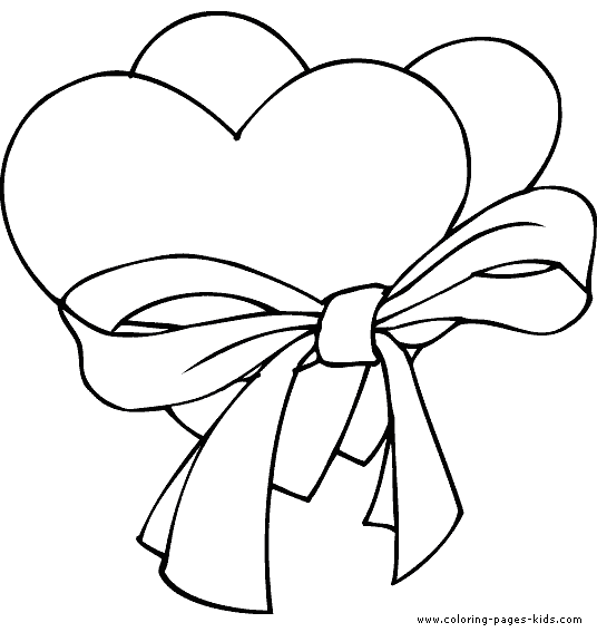 Valentine's day color page, holiday coloring pages, color plate, coloring sheet,printable color picture