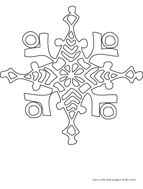 Snowflake color page