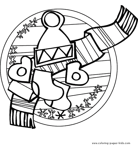 winter color page  coloring pages for kids  holiday