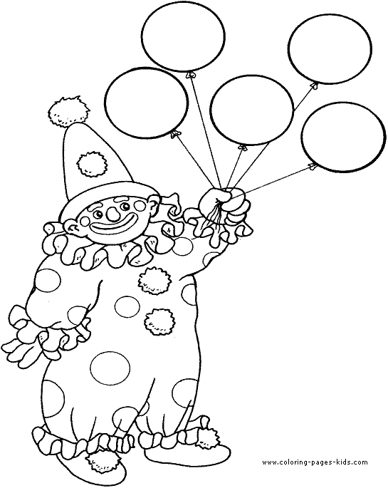 Clown with balloons