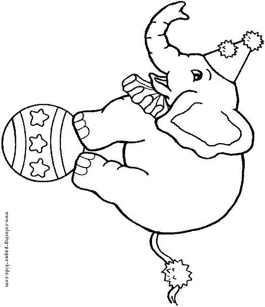 Personalized Circus Printable Coloring Books