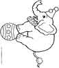 Printable Circus Elephant coloring pages for kids