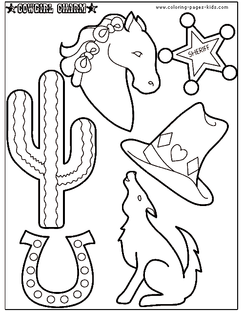 Cowboy color page,  coloring pages, color plate, coloring sheet,printable coloring picture