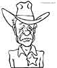 Old Sherif Cowboy coloring page