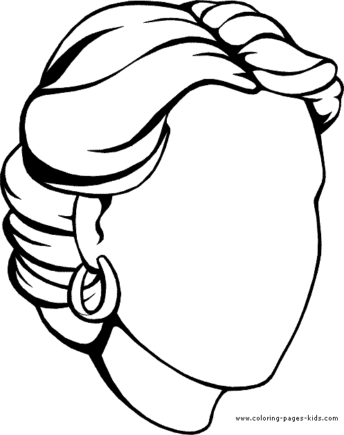 woman face coloring pages printable