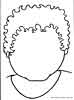 Faces colouring sheet for kids