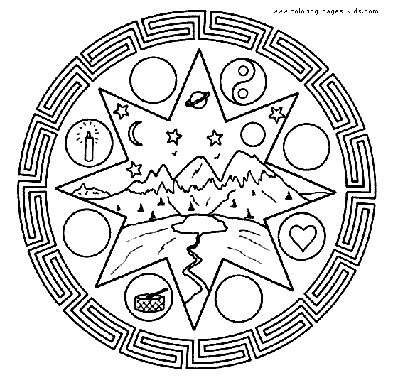 Mandala color page, coloring pages, color plate, coloring sheet,printable coloring picture