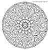 Printable Mandala coloring page