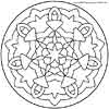 Mandala coloring page for kids