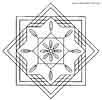 Free printable Mandala coloring page