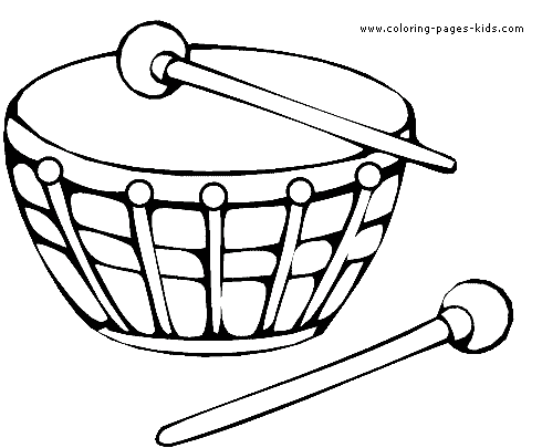 drum sticks coloring page