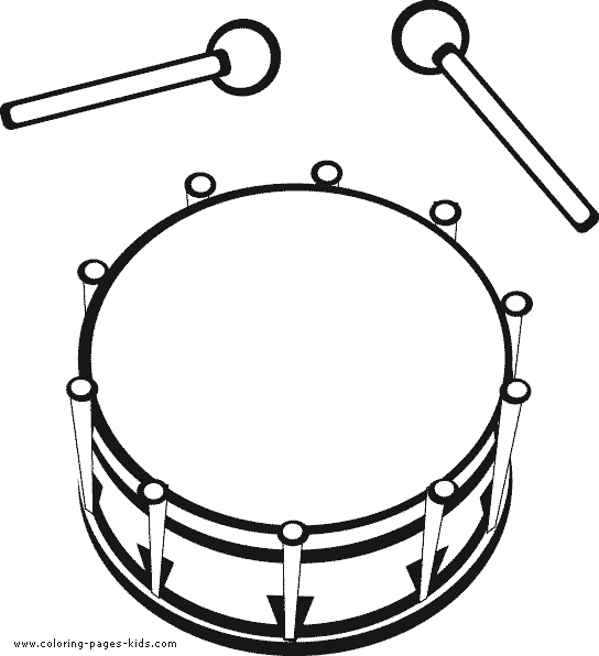 Drum color page